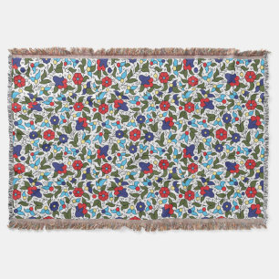 Khalil Hebron Middle Eastern Ceramic Inspired Throw Blanket