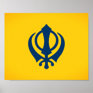 Khalistan flag (proposed) poster