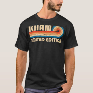 KHAM Surname Retro Vintage 80s 90s Birthday Reunio T-Shirt