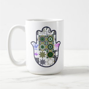 Khamsa Hand Patchwork 1 Coffee Mug