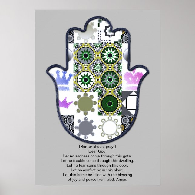 Khamsa Hand Poster Design 1 Renter Upscale (Front)