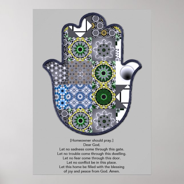 Khamsa Hand Poster Design 2 Owner (Front)