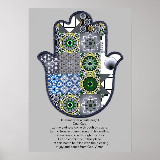 Khamsa Hand Poster Design 2 Owner Upscale (Front)
