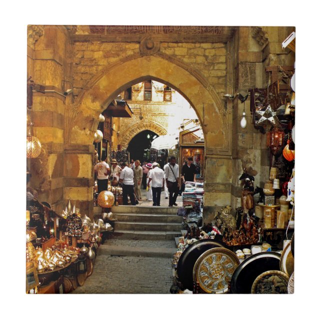 Khan al-khalili market ceramic tile (Front)