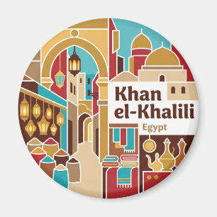Khan el-Khalili Bazaar Egypt Magnet
