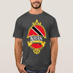Khan Family Trinidad and Tobago Flag T-Shirt