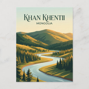 Khan Khentii Strictly Protected Area Mongolia Postcard