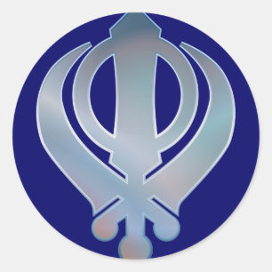 Khanda Classic Round Sticker