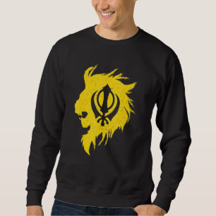 Khanda Lion Kaur  Punjabi  Sikhism Sikh Sweatshirt