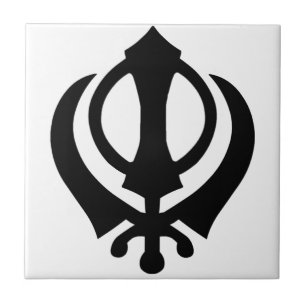 Khanda Sikh Symbol Ceramic Tile