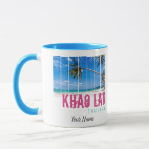 Khao Lak Phang-Nga Thailand Vintage Beach Souvenir Mug