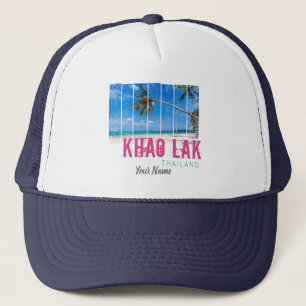Khao Lak Phang-Nga Thailand Vintage Beach Souvenir Trucker Hat