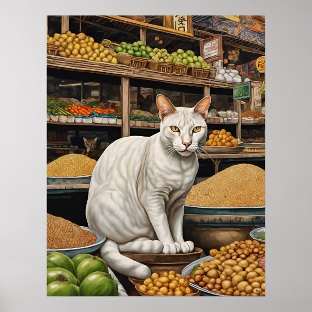 Khao Manee Cat - Art Print (Front)