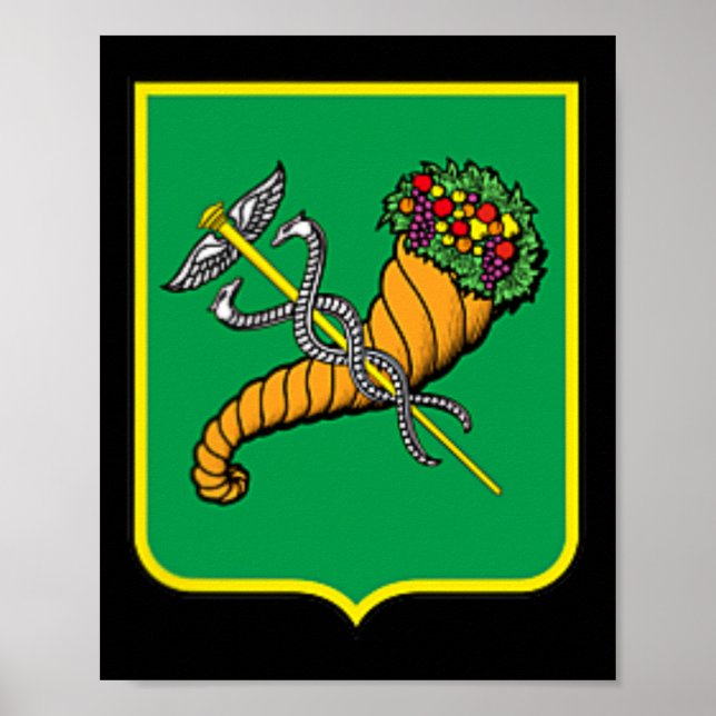 Kharkiv City Flag Ukraine Ukrainian Pride  Poster (Front)