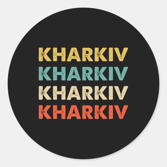 Kharkiv Ukraine  Classic Round Sticker (Front)