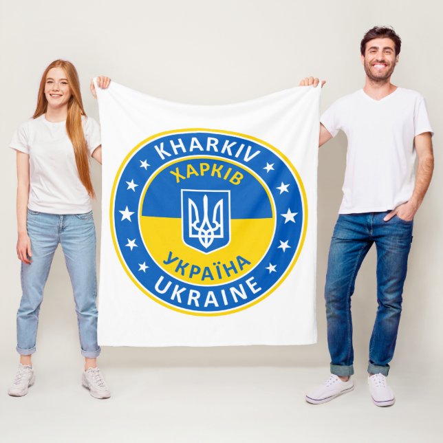 Kharkiv Ukraine Fleece Blanket (In Situ)
