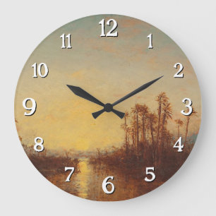 Khartoum, Coucher De Soleil – Félix Ziem Large Clock