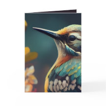 Khem Hummingbird Wedding Invitation | 5×7 Floral B