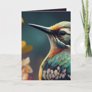 Khem Hummingbird Wedding Invitation 5×7 Floral B