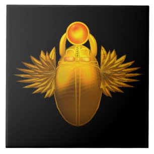 Kherpi God of the Rising Sun,Ancient Egypt Ceramic Tile