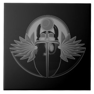 Kherpi God of the Rising Sun,scarab beetle. Ceramic Tile
