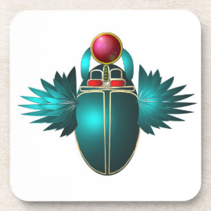 Kherpi God of the Rising Sun,scarab beetle. Coaster
