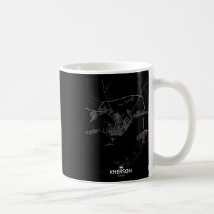 Kherson Ukraine City Map Travel Souvenir Hometown  Coffee Mug