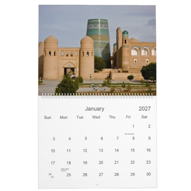 Khiva 2010 Calendar (Jan 2027)
