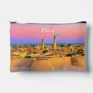 Khiva, Uzbekistan - Ancient Fortress Skyline Accessory Pouch
