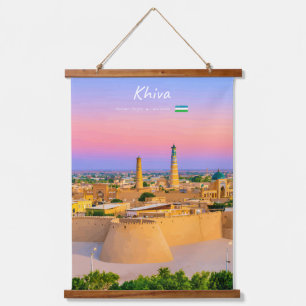 Khiva, Uzbekistan - Ancient Fortress Skyline Hanging Tapestry