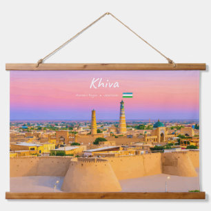 Khiva, Uzbekistan - Ancient Fortress Skyline Hanging Tapestry