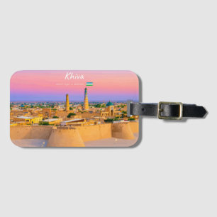 Khiva, Uzbekistan - Ancient Fortress Skyline Luggage Tag