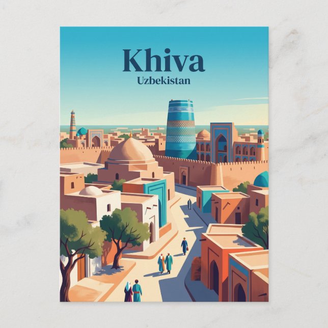 Khiva Uzbekistan Postcard (Front)