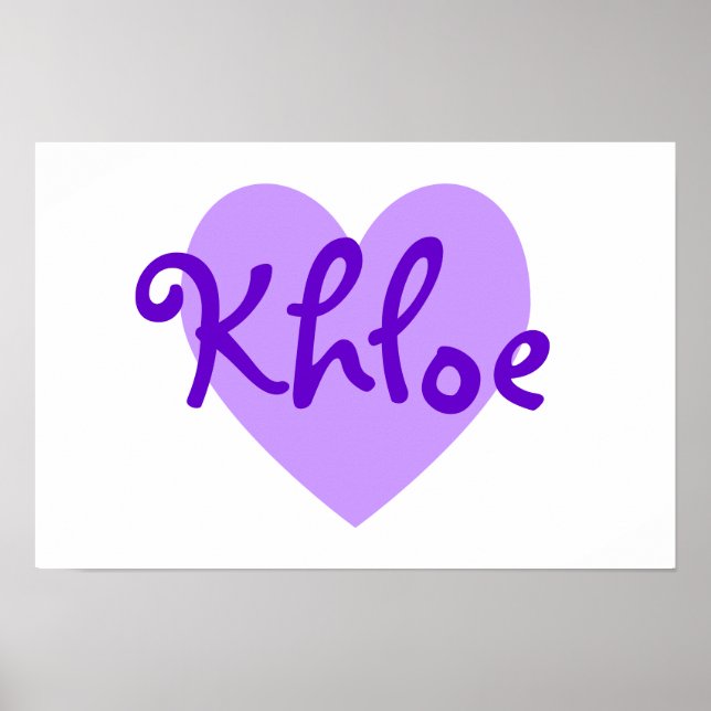 Khloe in Purple Poster (Front)