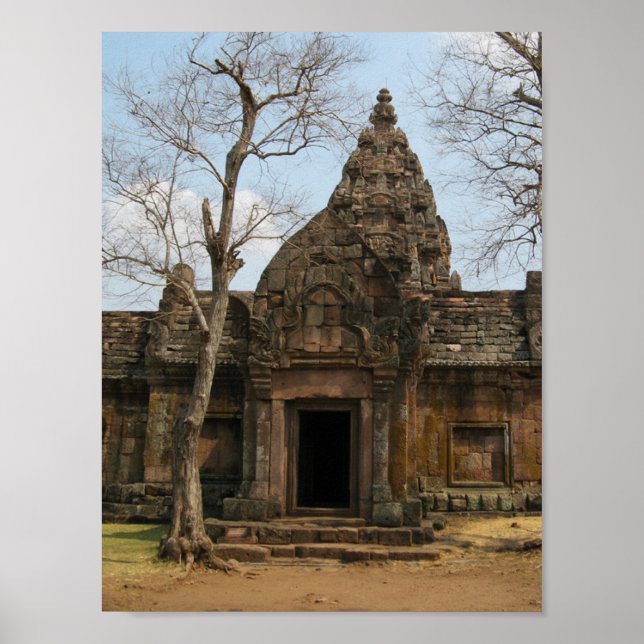 Khmer Castle ... Buriram, Isaan, Thailand Poster (Front)