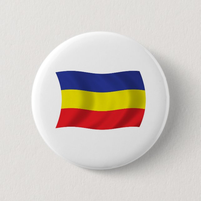 Khmer Kampuchea Krom Flag Button (Front)