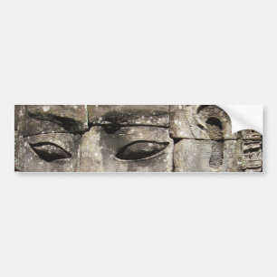Khmer Stone Face ... Bayon Temple, Cambodia Bumper Sticker