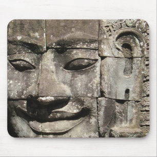 Khmer Stone Face ... Bayon Temple, Cambodia Mouse Pad