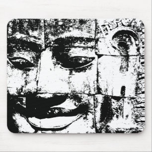 Khmer Stone Face ... Bayon Temple, Cambodia Mouse Pad