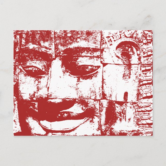 Khmer Stone Face ... Bayon Temple, Cambodia Postcard (Front)