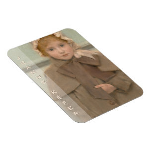 Khnopff Jeanne Kefer  CC0550 Fridge Art Collection Magnet