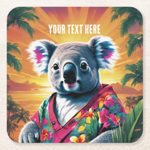 khoala square paper coaster