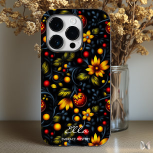 Khokhloma Floral Elegance - Modern Twist on Art iPhone 14 Pro Case