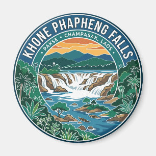 Khone Phapheng Falls Laos Magnet