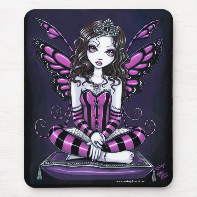 "Khristyn" Pink Princess Fairy Art Mousepad (Front)