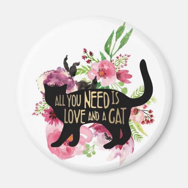KHS All You Need is Love and a Cat Magnet (Front)