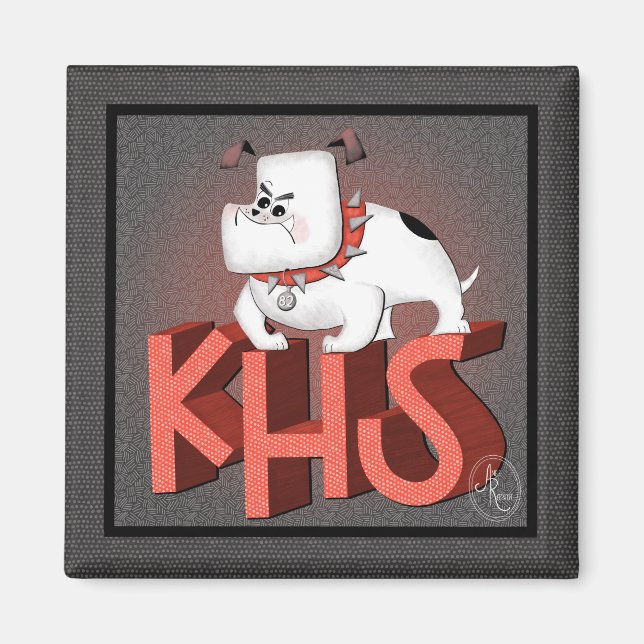 KHS Bulldog Magnet (Front)