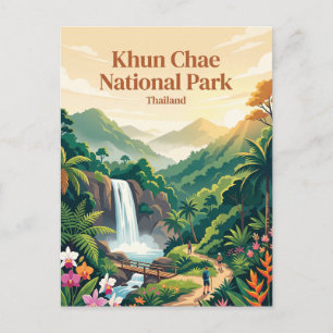 Khun Chae National Park Thailand Postcard