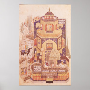 Khusrau in front of the Palace of Shirin Poster