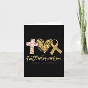 Ki Childhood Cancer Awareness Costume Faith Love C Card